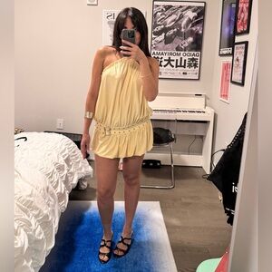 With Jéan Magnol Dress size medium- yellow